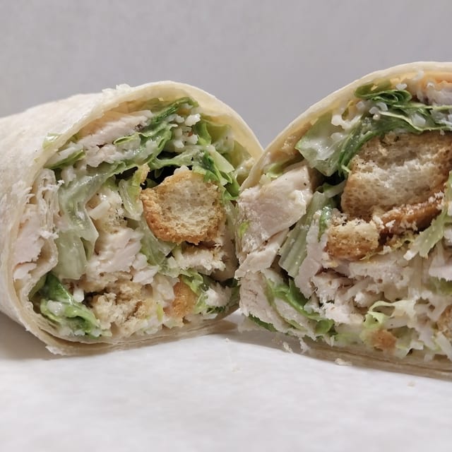Chicken Caesar Salad Wrap.